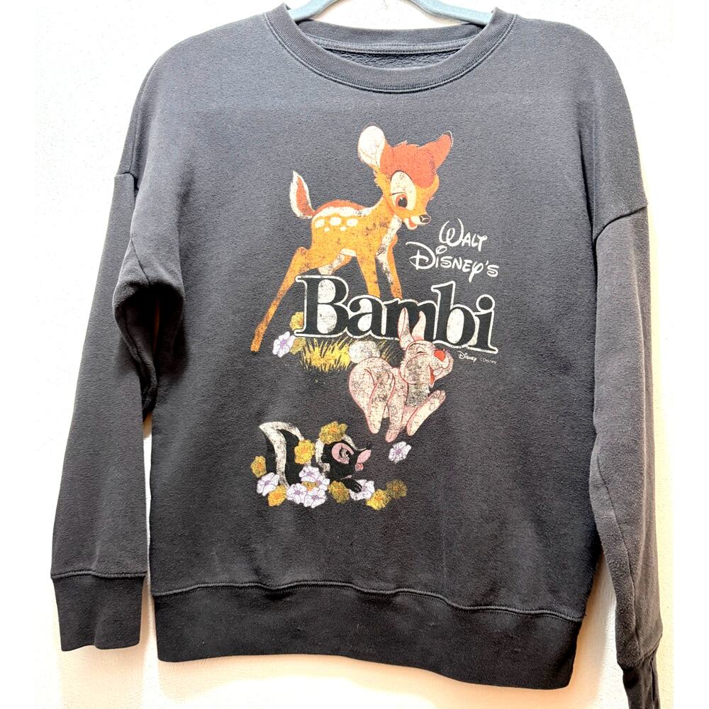 Abercrombie Kids Disney Bambi Sweatshirt Size 11/12 Gray